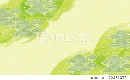 水彩 新緑 緑イメージ背景 水彩 新緑 緑イメージ背景 90821032