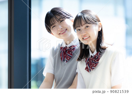 女子高校生のポートレート　撮影協力「LINK FOREST」　 90821539