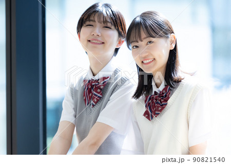 女子高校生のポートレート　撮影協力「LINK FOREST」　 90821540