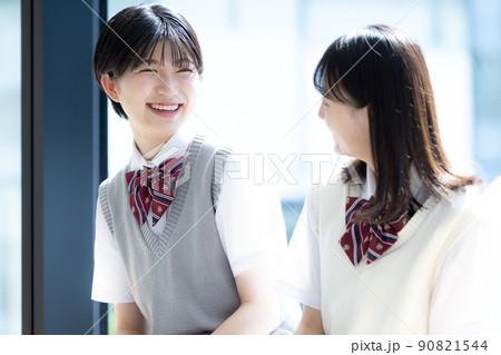 女子高校生のポートレート　撮影協力「LINK FOREST」　 90821544