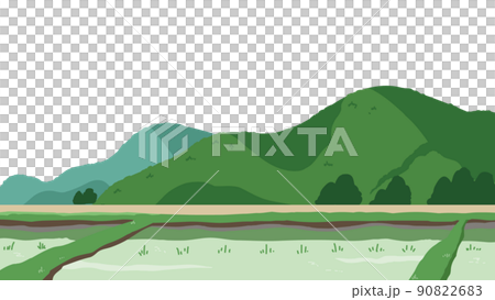 Rice paddies and mountains Rice paddies and mountains 90822683