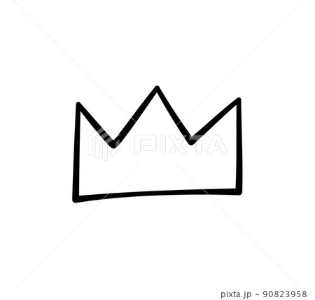 Hand drawn doodle crown. King crown sketch. Majestic tiara. King and queen royal diadem. Vector illustration isolated in doodle style on white background Hand drawn doodle crown. King crown sketch. Majestic tiara. King and queen royal diadem. Vector illustration isolated in doodle style on white background 90823958
