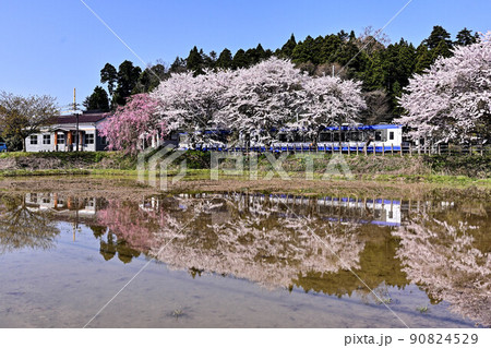 桜満開ののと鉄道 桜満開ののと鉄道 90824529