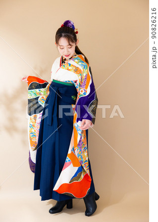 袴　振袖　卒業式 90826216