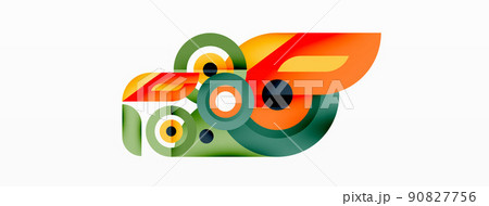 Vector geometric abstract background 90827756