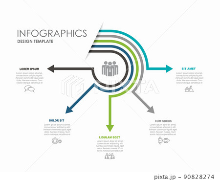 Infographic design template with place for your data. Vector illustration. 90828274