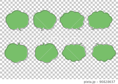 Green cloud balloon 8-piece set 90828637