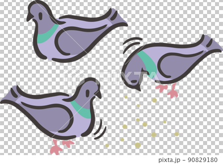 3羽の鳩_アイソメトリック図 90829180