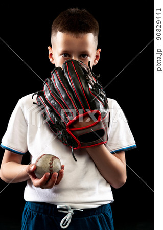 1950s Studio Portrait of a Little League Baseball Player b…