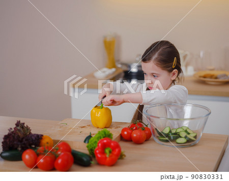 Young Girl Vlogger Making Social Media Video About Cooking For Internet At Home Young Girl Vlogger Making Social Media Video About Cooking For Internet At Home 90830331
