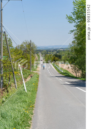 ジェットコースターの路を走る自転車 ジェットコースターの路を走る自転車 90835542