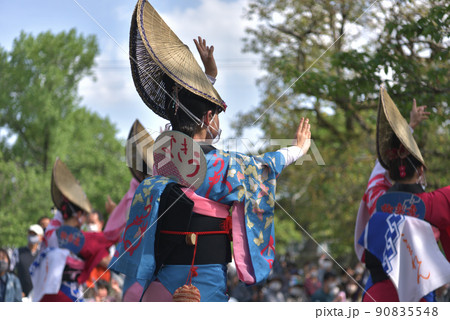阿波踊り　春の祭典　徳島市　有名連の女踊り　 90835548
