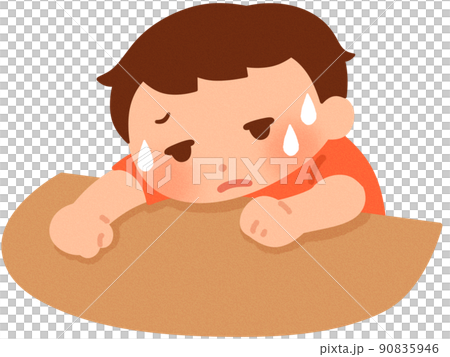 ぐったりする男の子 ぐったりする男の子 90835946