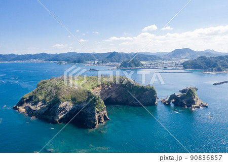 空撮「千葉県」千葉県の島・浮島(鋸南町) 空撮「千葉県」千葉県の島・浮島(鋸南町) 90836857