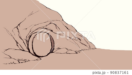 Tthe tomb of Christ . Vector drawing Tthe tomb of Christ . Vector drawing 90837161