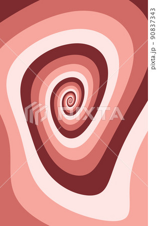 Artistic spiral shape. Vector drawing 90837343