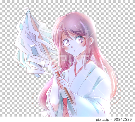 A shrine maiden who has money A shrine maiden who has money 90842589