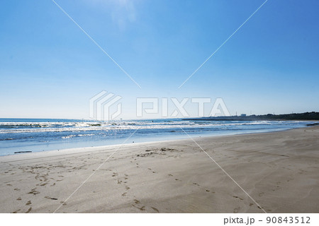 茨城県 大洗サンビーチ海水浴場の写真素材 [90843512] - PIXTA