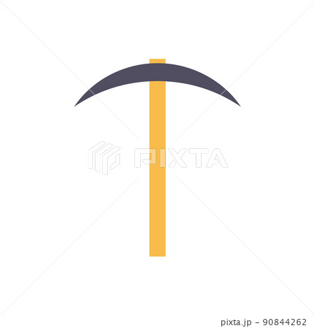 Pick tool vector icon and illustration industry symbol equipment. Work construction axe flat and handle object industrial. Element simple miner and dig pickax rock. Isolated heavy mine hardware shape Pick tool vector icon and illustration industry symbol equipment. Work construction axe flat and handle object industrial. Element simple miner and dig pickax rock. Isolated heavy mine hardware shape 90844262