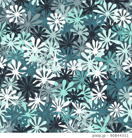 Bright skyblue seamless pattern, vector illustration. Texture for fabric 90844351