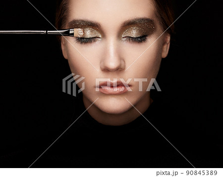 Beautiful woman face Beautiful woman face 90845389