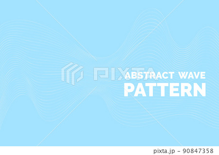 Wavy Thin Line Pattern 90847358