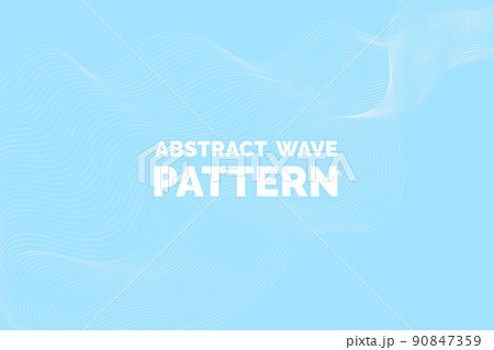 Wavy Thin Line Pattern 90847359