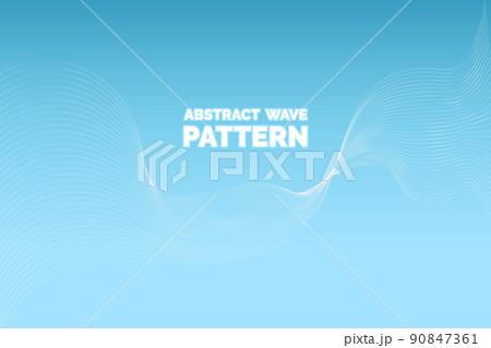 Wavy Thin Line Pattern 90847361