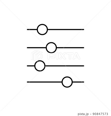Web Filter Icon, Level Regulator Symbol, Control Sign 90847573