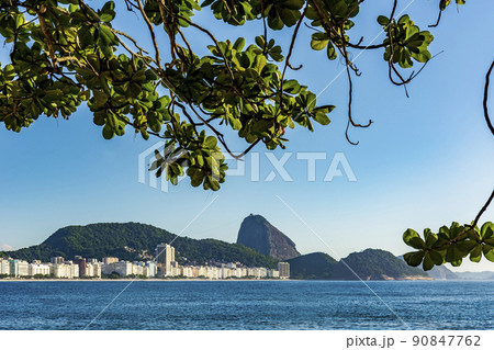 View of Copacabana beach and Sugarloaf Mountain View of Copacabana beach and Sugarloaf Mountain 90847762