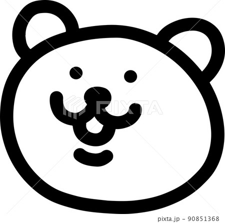左を向いてる動物 クマ イラスト 左を向いてる動物 クマ イラスト 90851368