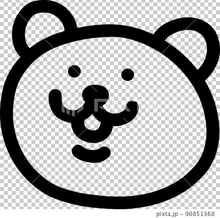 左を向いてる動物 クマ イラスト 左を向いてる動物 クマ イラスト 90851368