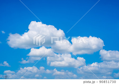 Blue sky with white clouds. on a clear day Blue sky with white clouds. on a clear day 90851730