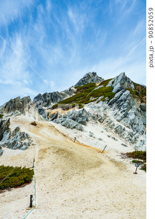 初夏の燕岳登山（燕岳山頂部） 90852059