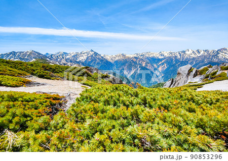 初夏の燕岳登山(燕山荘~燕岳の稜線から大天井岳・槍ヶ岳・笠ヶ岳・双六岳・鷲羽岳を望む) 初夏の燕岳登山(燕山荘~燕岳の稜線から大天井岳・槍ヶ岳・笠ヶ岳・双六岳・鷲羽岳を望む) 90853296
