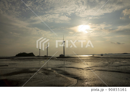 屋外 室外 防波堤 90855161