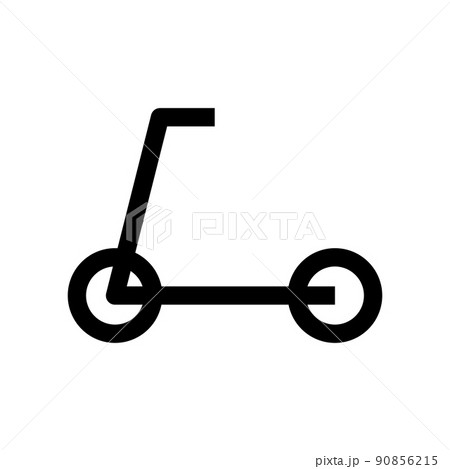 スクーターのシルエットアイコン スクーターのシルエットアイコン 90856215
