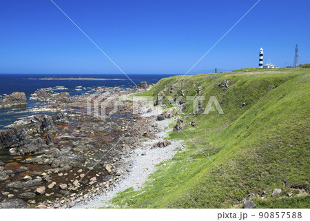 秋田県　入道岬灯台 90857588