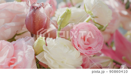 Beautiful flower bouquet at home Beautiful flower bouquet at home 90860410
