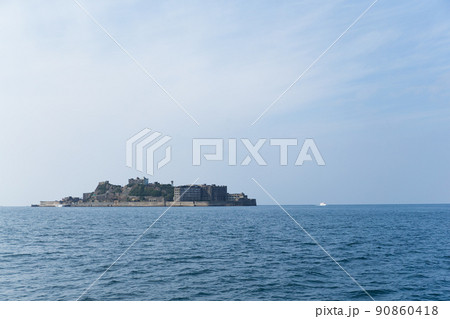 Abandoned Battleship island in Japan 90860418