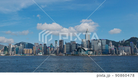 Victoria Harbor, Hong Kong 27 July 2019 90860478