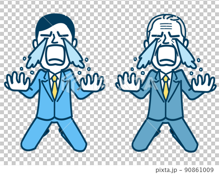 号泣するサラリーマン  90861009