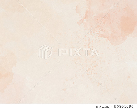 水彩絵の具 淡い色 オレンジ系 滲み 水彩絵の具 淡い色 オレンジ系 滲み 90861090