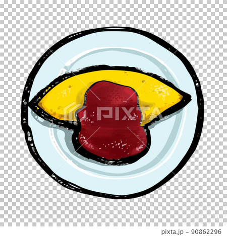 Illustration of omelet omelet rice 90862296