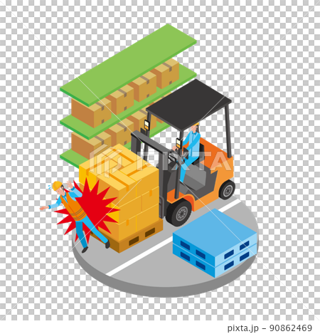 叉車追尾 90862469