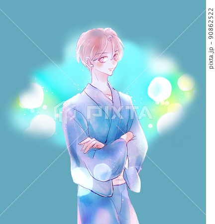 浴衣の男性 赤面 浴衣の男性 赤面 90862522