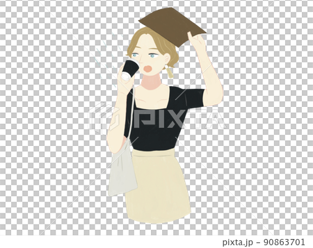 開會的女孩 90863701