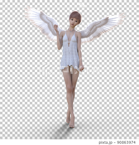 美脚の天使　perming 3DCGイラスト素材 90863974