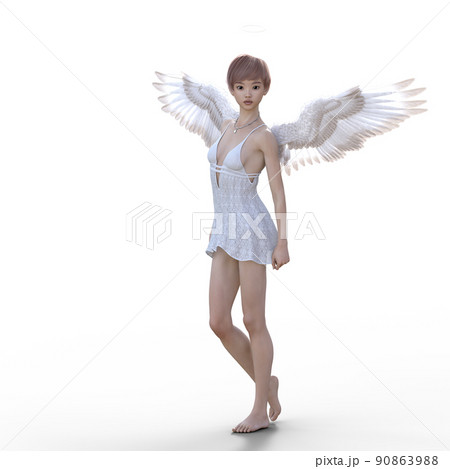 美脚の天使　perming 3DCGイラスト素材 90863988
