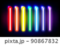 Abstract neon rainbow colors stripes background 90867832